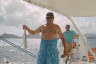 Le Skipper nous montre le Barracuda...miam