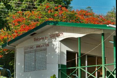 La douane de Prickly Bay à Grenade