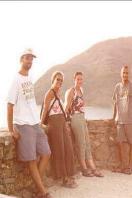 Thomas, Cathy, Marie & Ramzi sur le vieux fort de JuanGriego